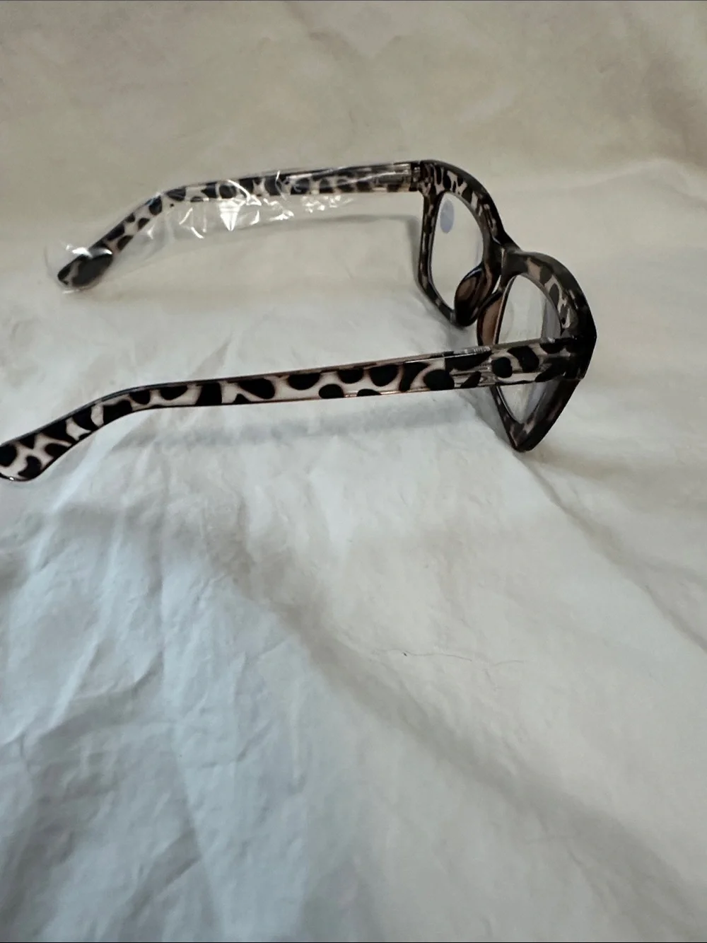 Tortoiseshell Square Reading Glasses - Gray/Black -+3.00 and bluelight blocker